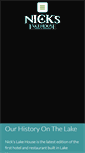 Mobile Screenshot of nickslakehouse.com